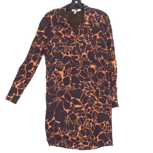 Habitual Dress Shift Abstract Earthy Retro Boho Grunge 70s Minimalist Size Small - Picture 1 of 4